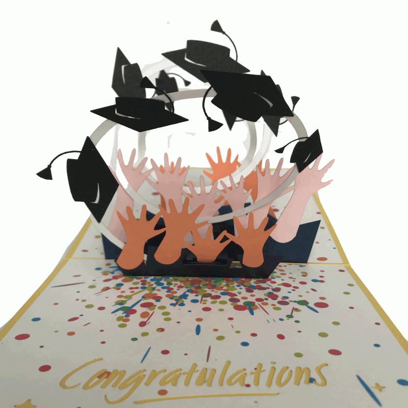 pop-up congratulations kaart